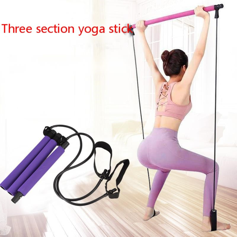 -section Pilates fitness stick