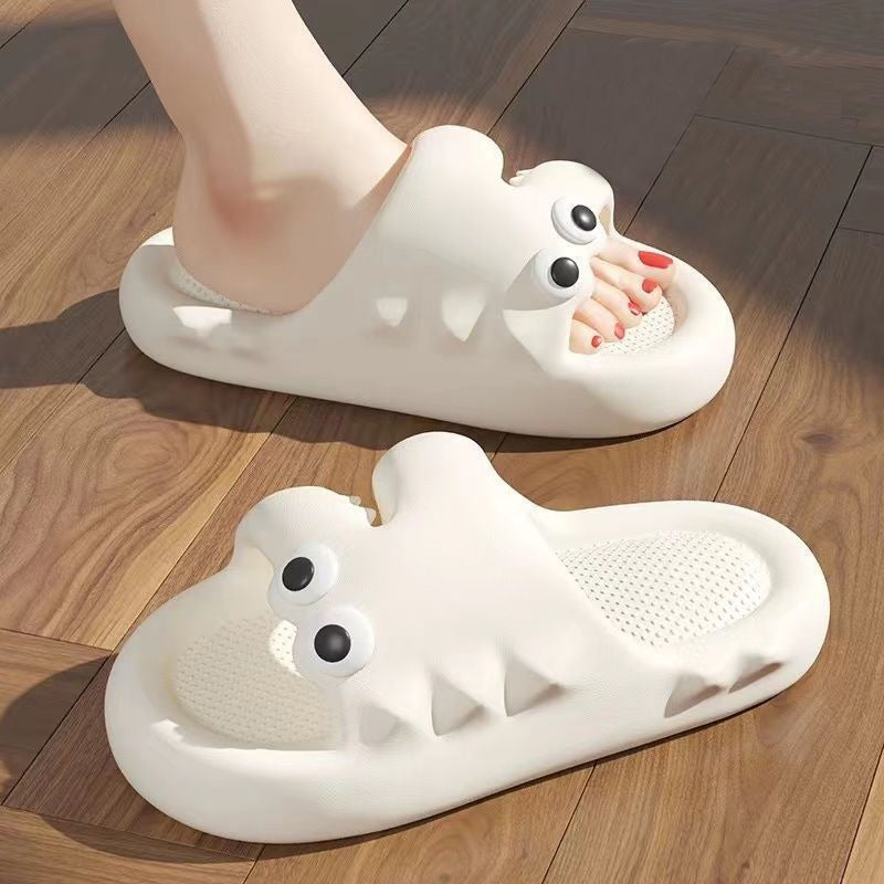 Cute Cartoon Slippers For Women Men Indoor And Outdoor Non-slip Thick Soles Floor Bathroom Slippers Fashion House Shoes