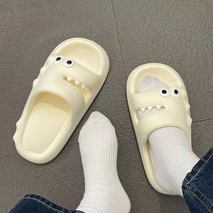 Cute Cartoon Slippers For Women Men Indoor And Outdoor Non-slip Thick Soles Floor Bathroom Slippers Fashion House Shoes