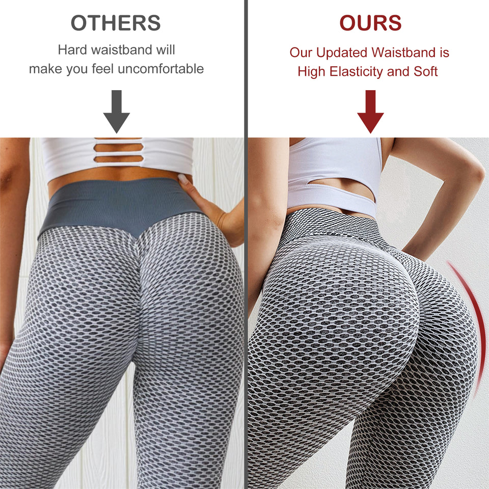 TIK Tok Leggings Women Butt Lifting Workout Tights Plus Size Sports Hi