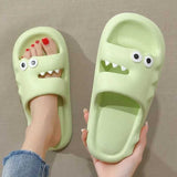 Cute Cartoon Slippers For Women Men Indoor And Outdoor Non-slip Thick Soles Floor Bathroom Slippers Fashion House Shoes