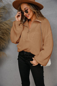 Knitted Lapel European And American Solid Color Sweater Coat